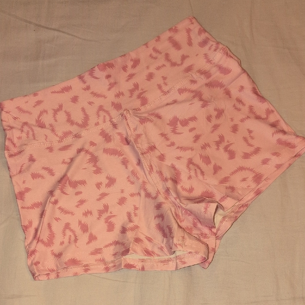 Women's Pink Patterned Sleep Shorts